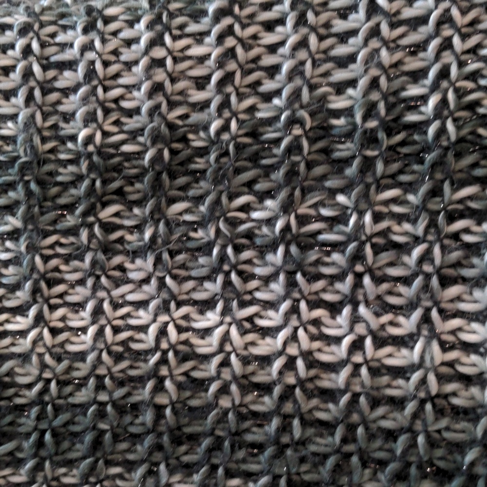 Apt 9 Sparkly Black/Gray Knit Infinity Scarf - Picture 3 of 4